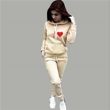 Load image into Gallery viewer, Autumn Winter 2 Piece Set Women Hoodie Pants Printed Tracksuit Pullover Sweatshirt Trousers With Pockets Tracksuit Suits
